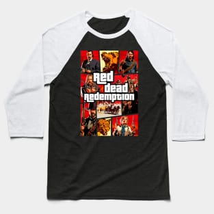 Red Theft Redemption Baseball T-Shirt